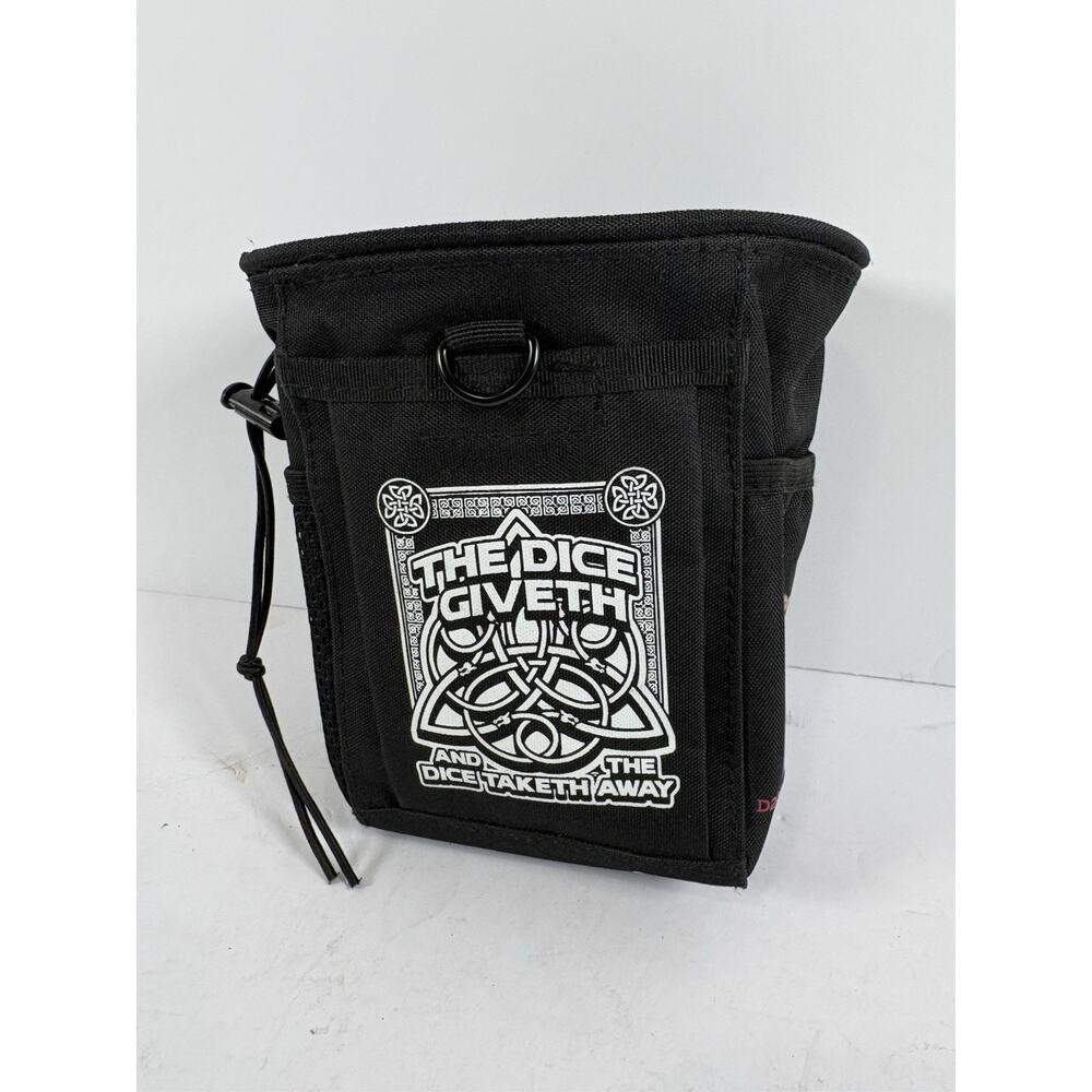 D20 Collective Dice Bag RPG DnD Organizer The Dice Giveth Storage Pouch